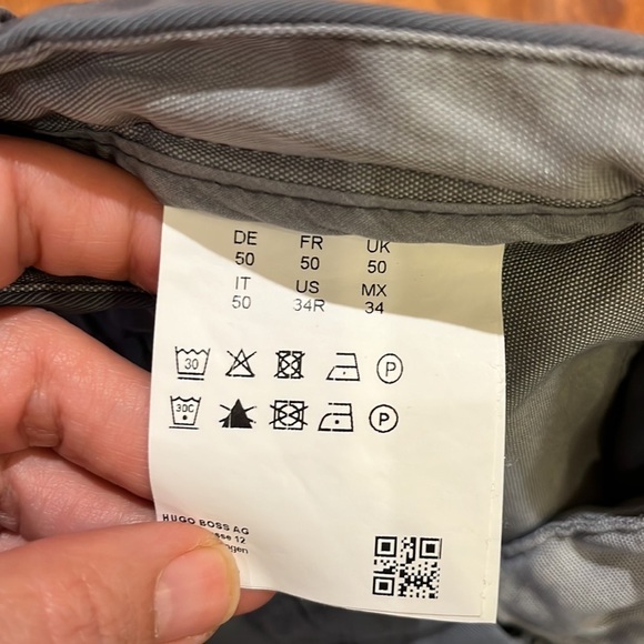 Hugo Boss Slim Fit Short Size 34R Stretch Grey - Picture 11 of 12